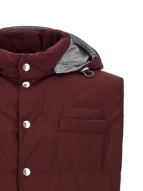 Brunello Cucinelli Padded Vest Red