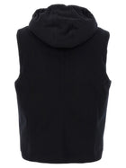 Brunello Cucinelli Padded Wool Vest Black, view 2
