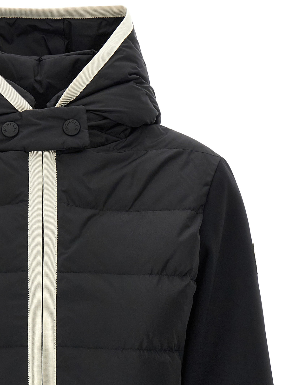 Moncler Grenoble Padded Zip up Cardigan Black
