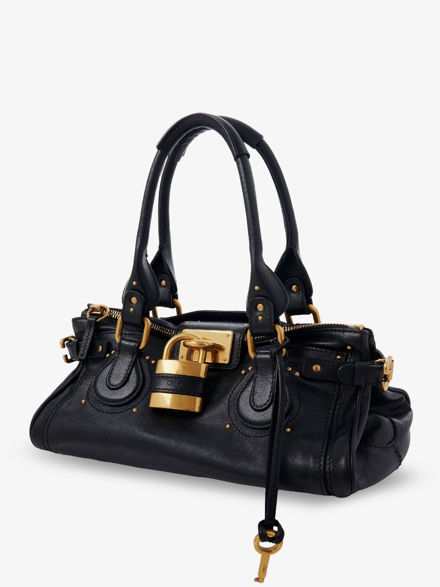 Chloé Women's Paddington Leather Handbag Black