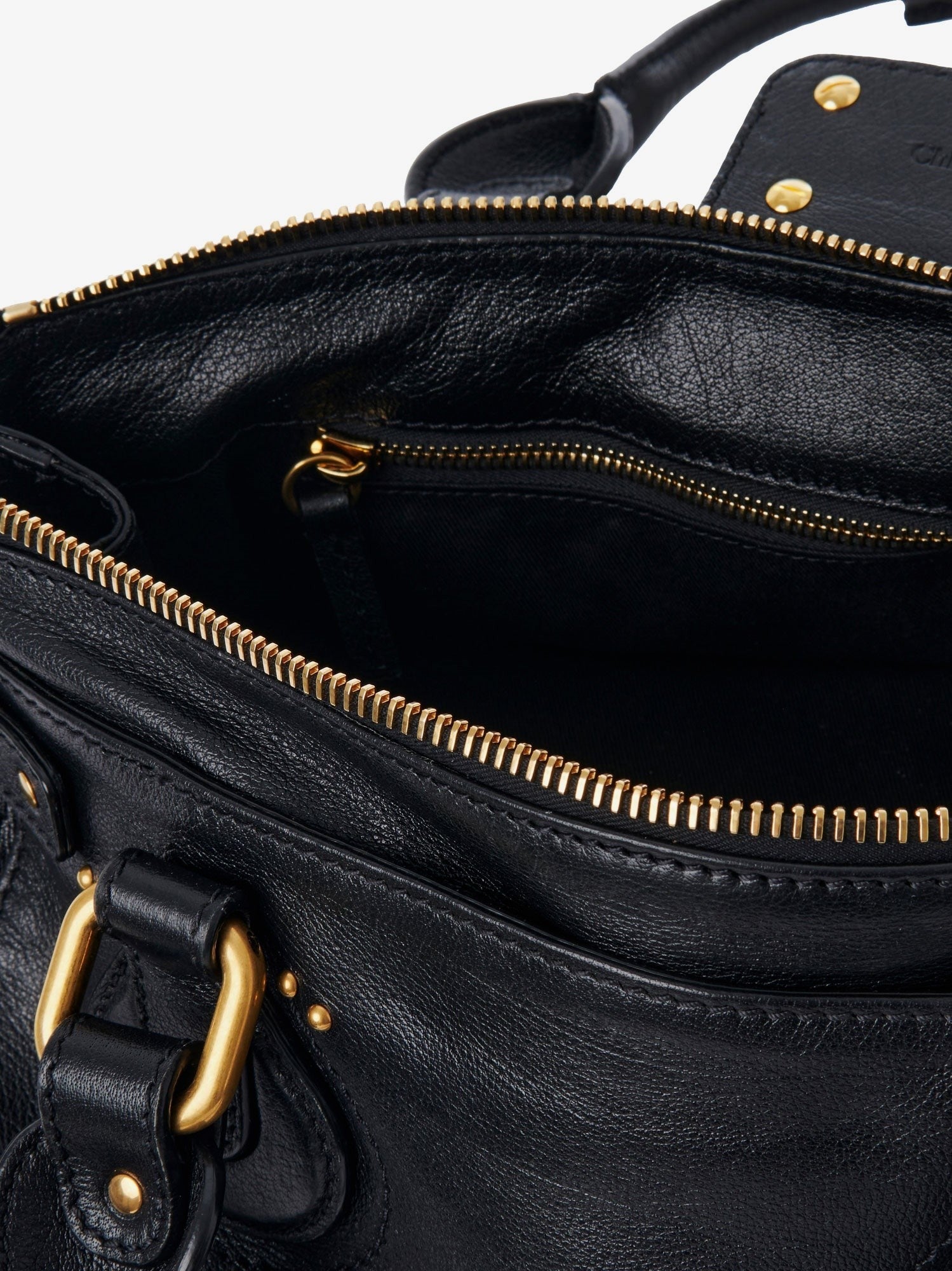 Chloé Women's Paddington Leather Handbag Black