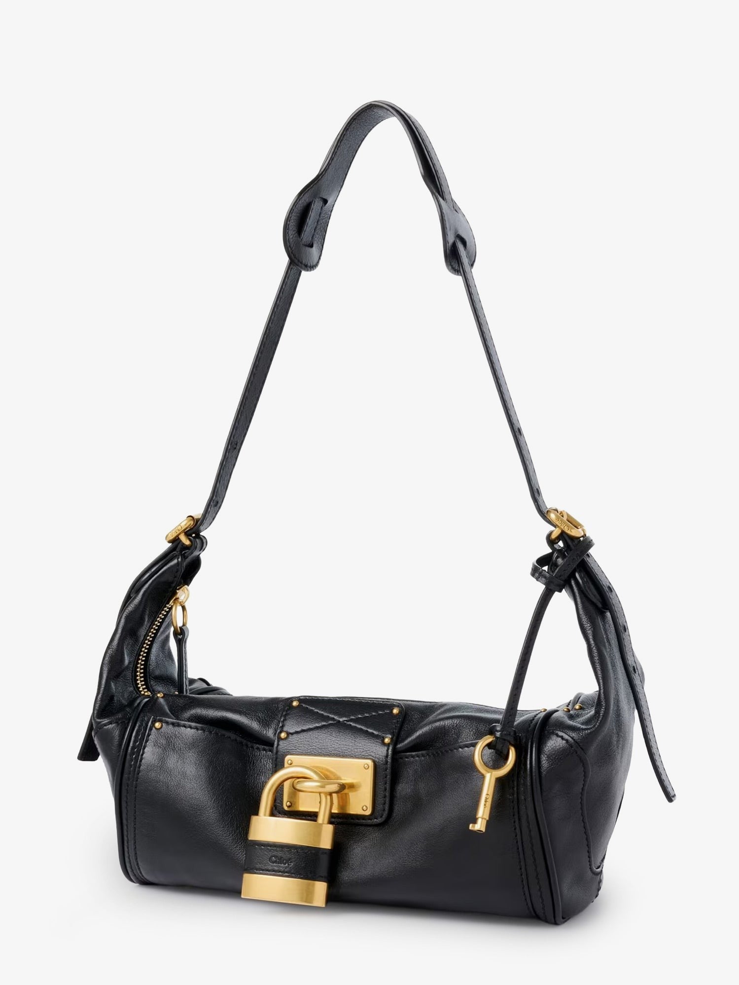 Chloé Women's Paddington Leather Shoulder Bag Black
