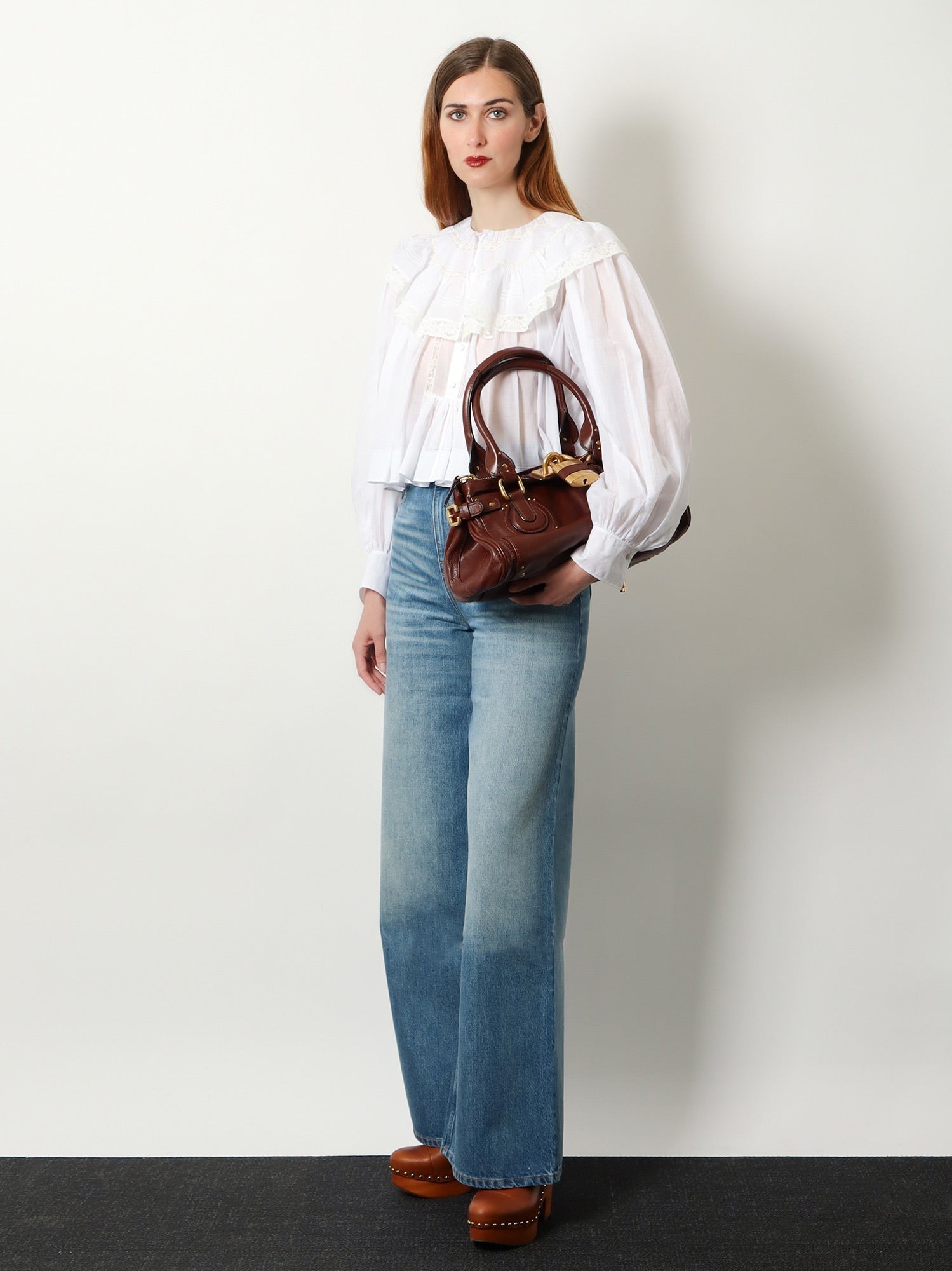 Chloé Women's Paddington Leather Shoulder Bag Brown