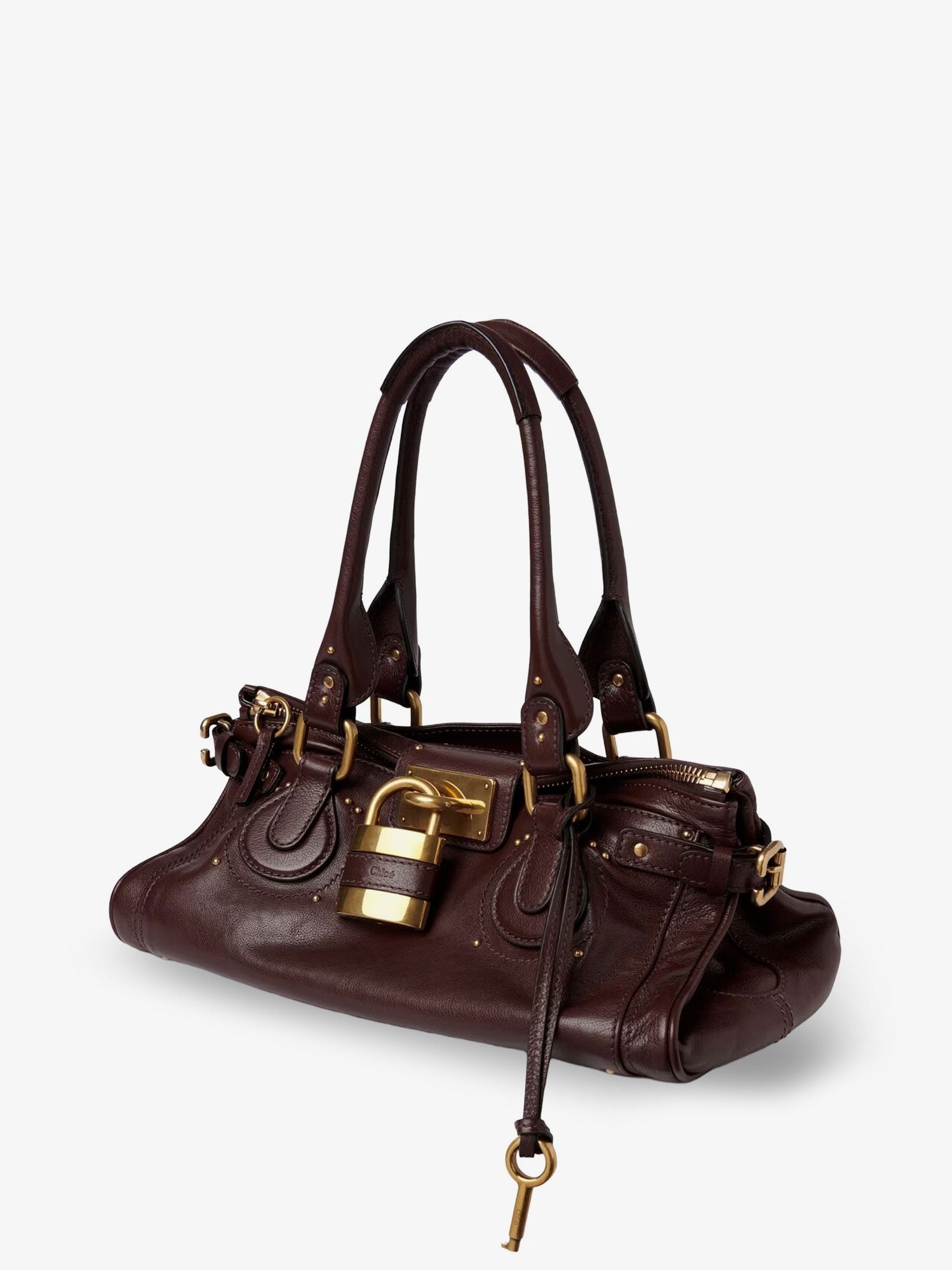 Chloé Women's Paddington Leather Shoulder Bag Brown