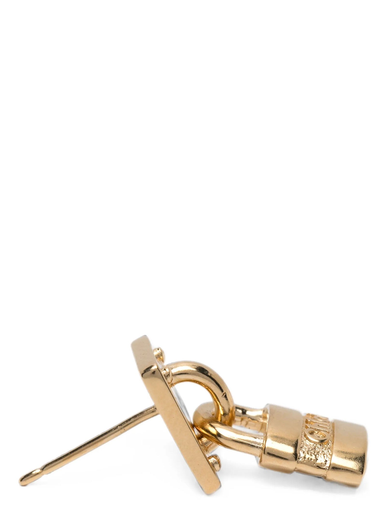 Chloé Paddington Mini Padlock Earrings Gold