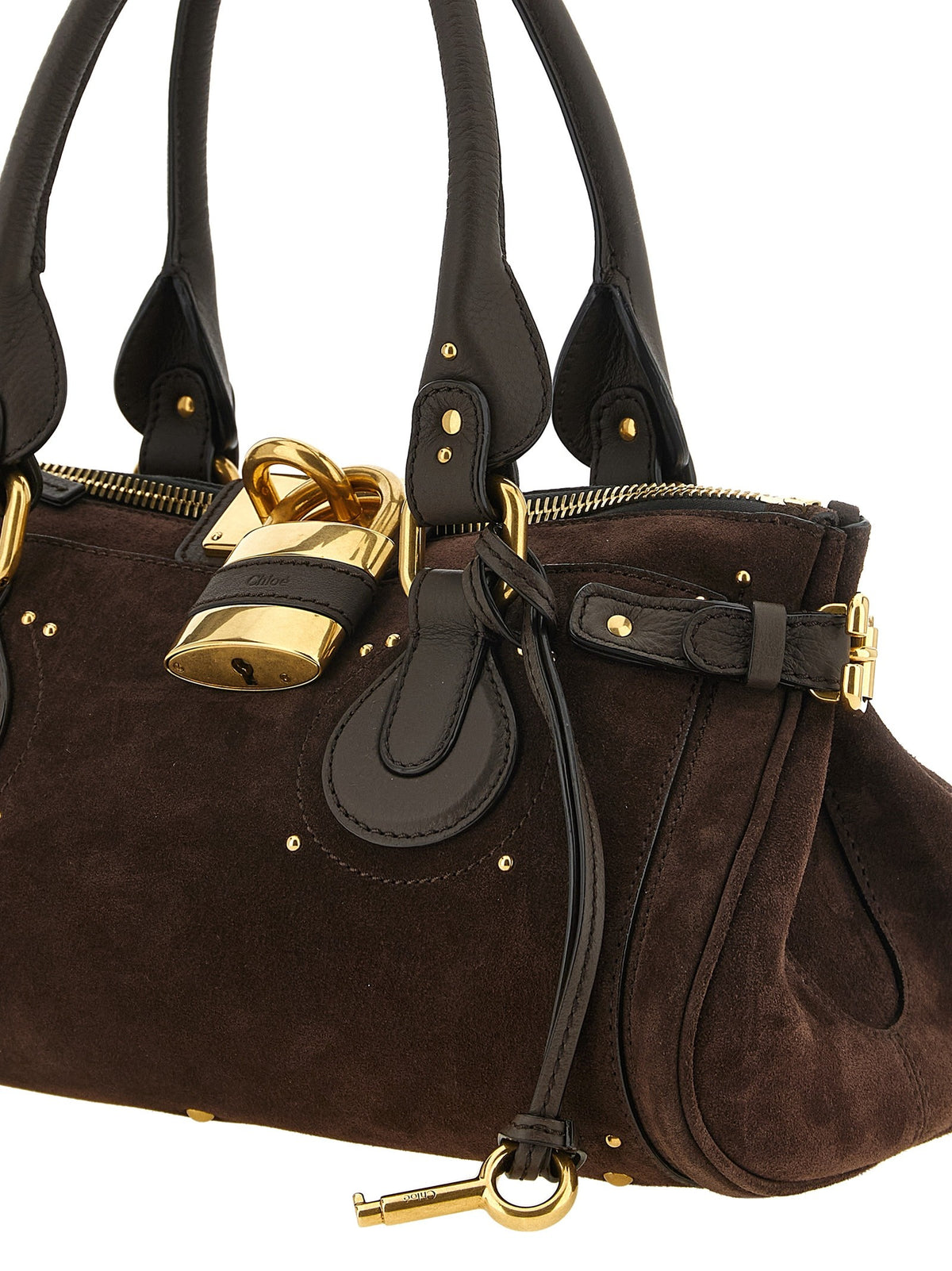 Chloé Paddington Shoulder Bag Brown, view 3