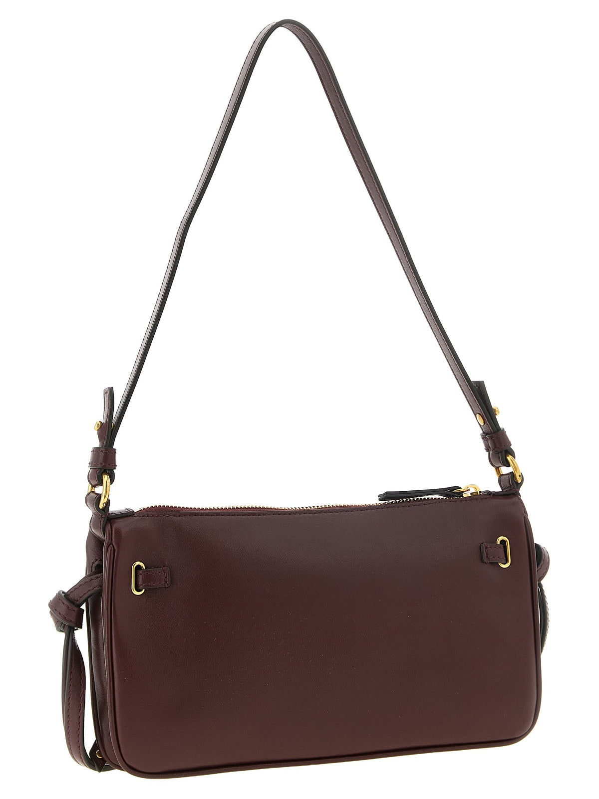Chloé Paddington Sling Burgundy Mini Clutch Red, view 2