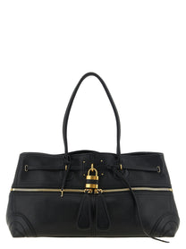 Chloé Paddington Sling Large East West Shoulder Bag Black