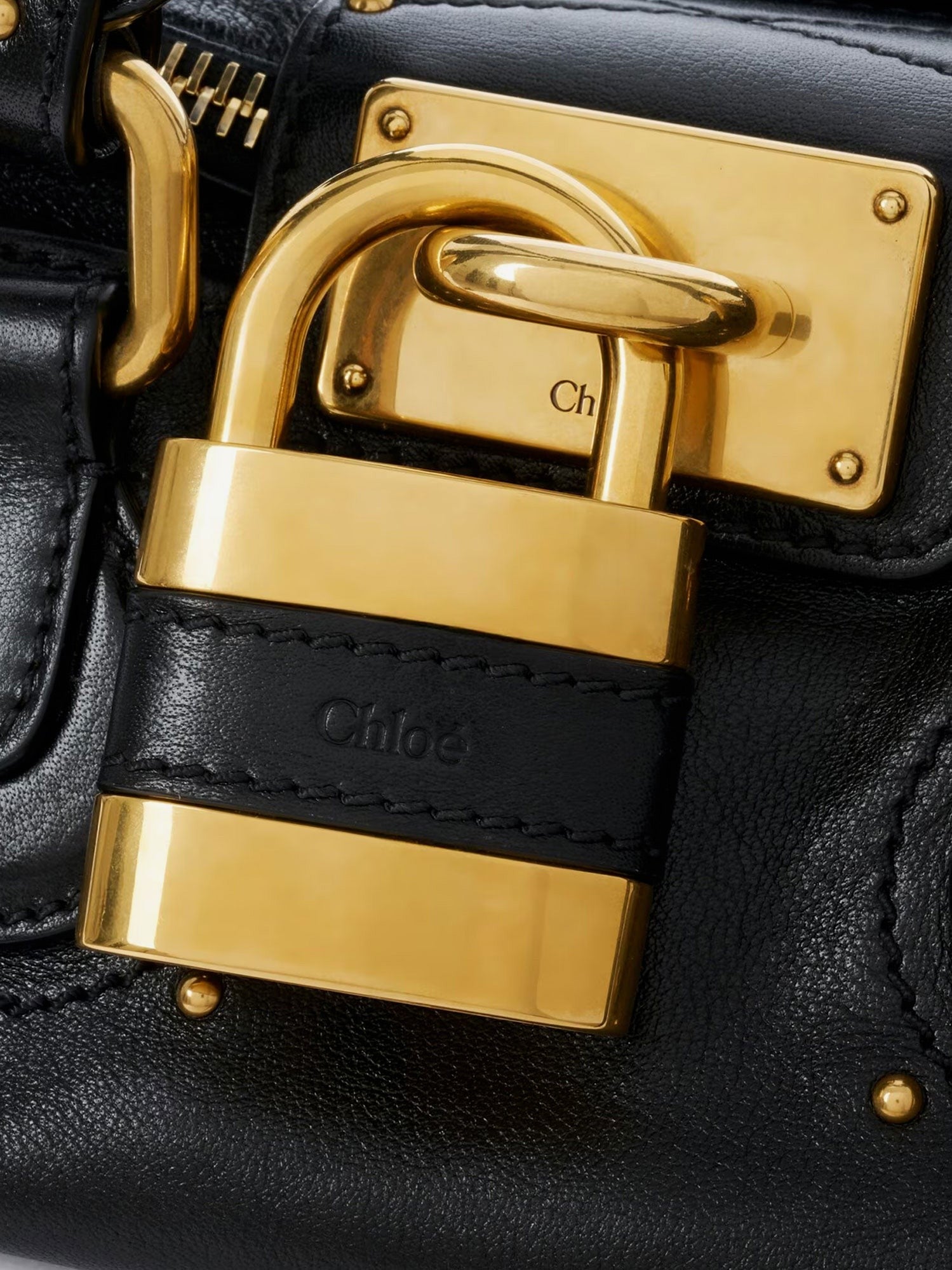 Chloé Women's Paddington Small Leather Handbag Black