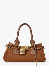 Chloé Women's Paddington Suede Shoulder Bag Brown