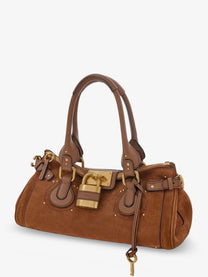 Chloé Women's Paddington Suede Shoulder Bag Brown