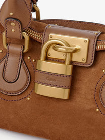 Chloé Women's Paddington Suede Shoulder Bag Brown