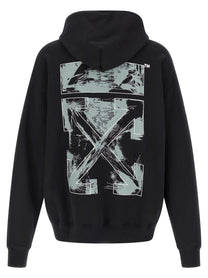 Off-White Paint Arrow Skate Hoodie Black