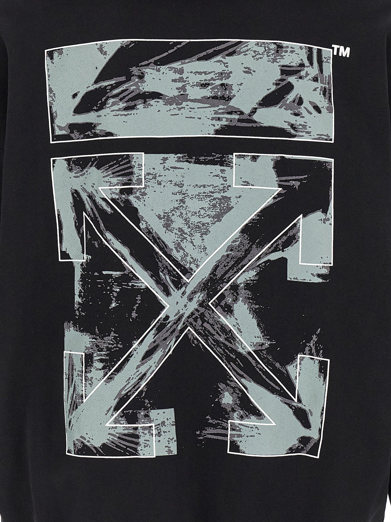 Off-White Paint Arrow Skate Hoodie Black