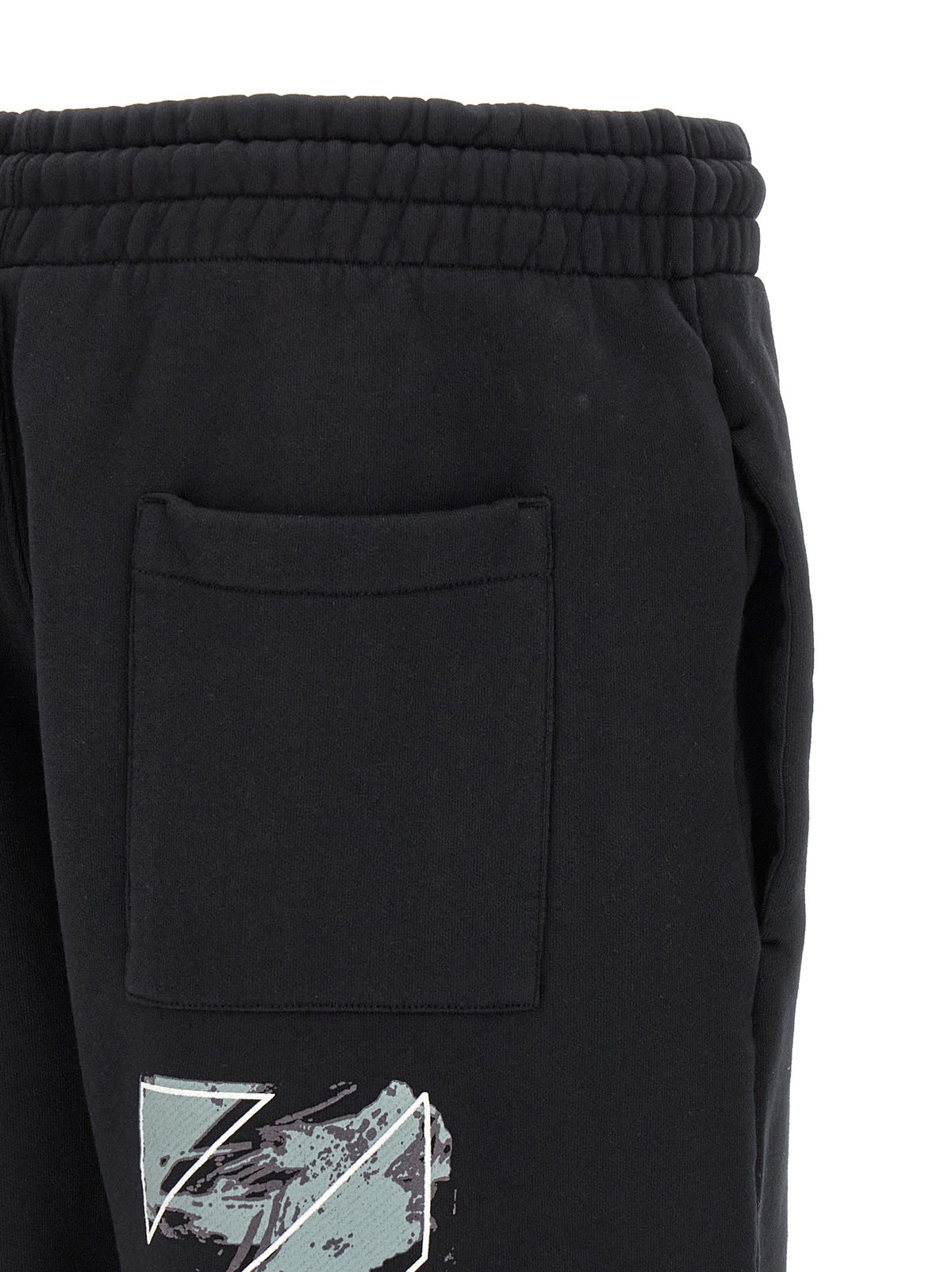 Off-White Paint Diag Skate Bermuda Shorts Black