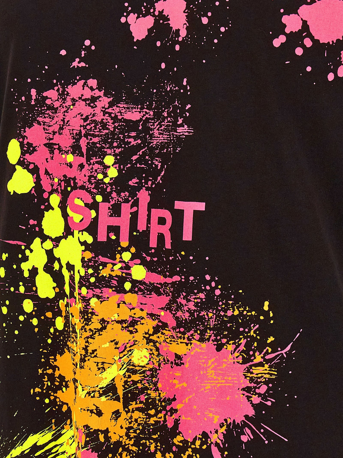 Comme Des Garcons Shirt Paint Splash Shirt Black
