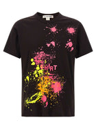 Comme Des Garcons Shirt Paint Splash Shirt Black