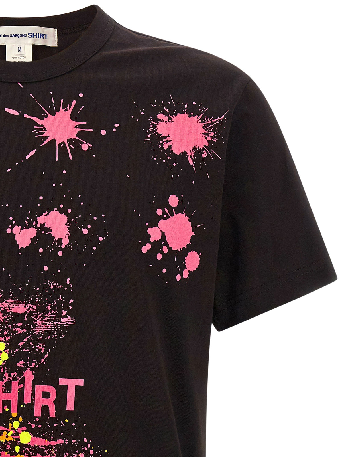 Comme Des Garcons Shirt Paint Splash Shirt Black, view 3