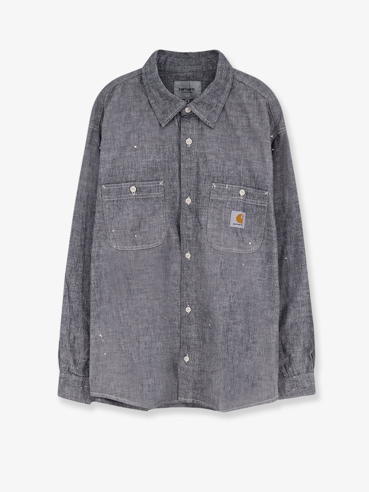 Carhartt Wip Men's Painter Used Effect Cotton Shirt Black