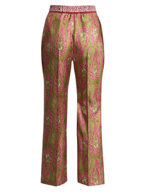 ETRO Women's Paisley Foliage Bootcut Pants Multicolor