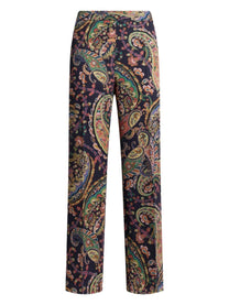 ETRO Women's Paisley Foliage Bootcut Pants Multicolor