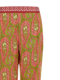 ETRO Paisley Foliage Pants Gold