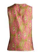 ETRO Women's Paisley Foliage Pattern Top Multicolor, view 3