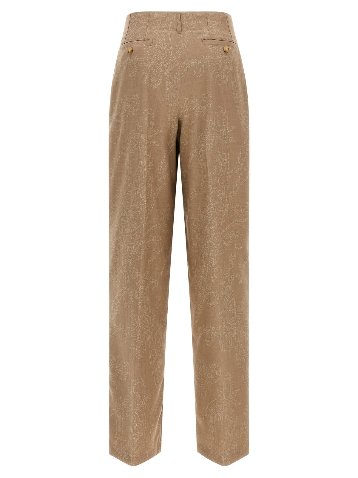ETRO Paisley Jacquard Pants Beige