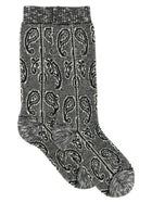 Dries Van Noten Paisley Jacquard Socks White