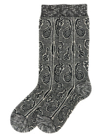 Dries Van Noten Paisley Jacquard Socks White