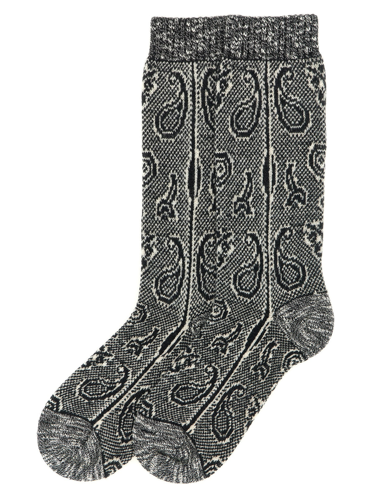 Dries Van Noten Paisley Jacquard Socks White, view 2