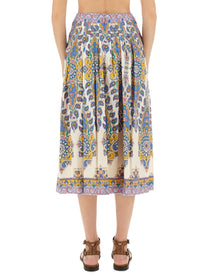 Etro Women's Paisley Print Midi Skirt Multicolor