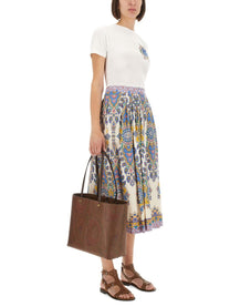 Etro Women's Paisley Print Midi Skirt Multicolor