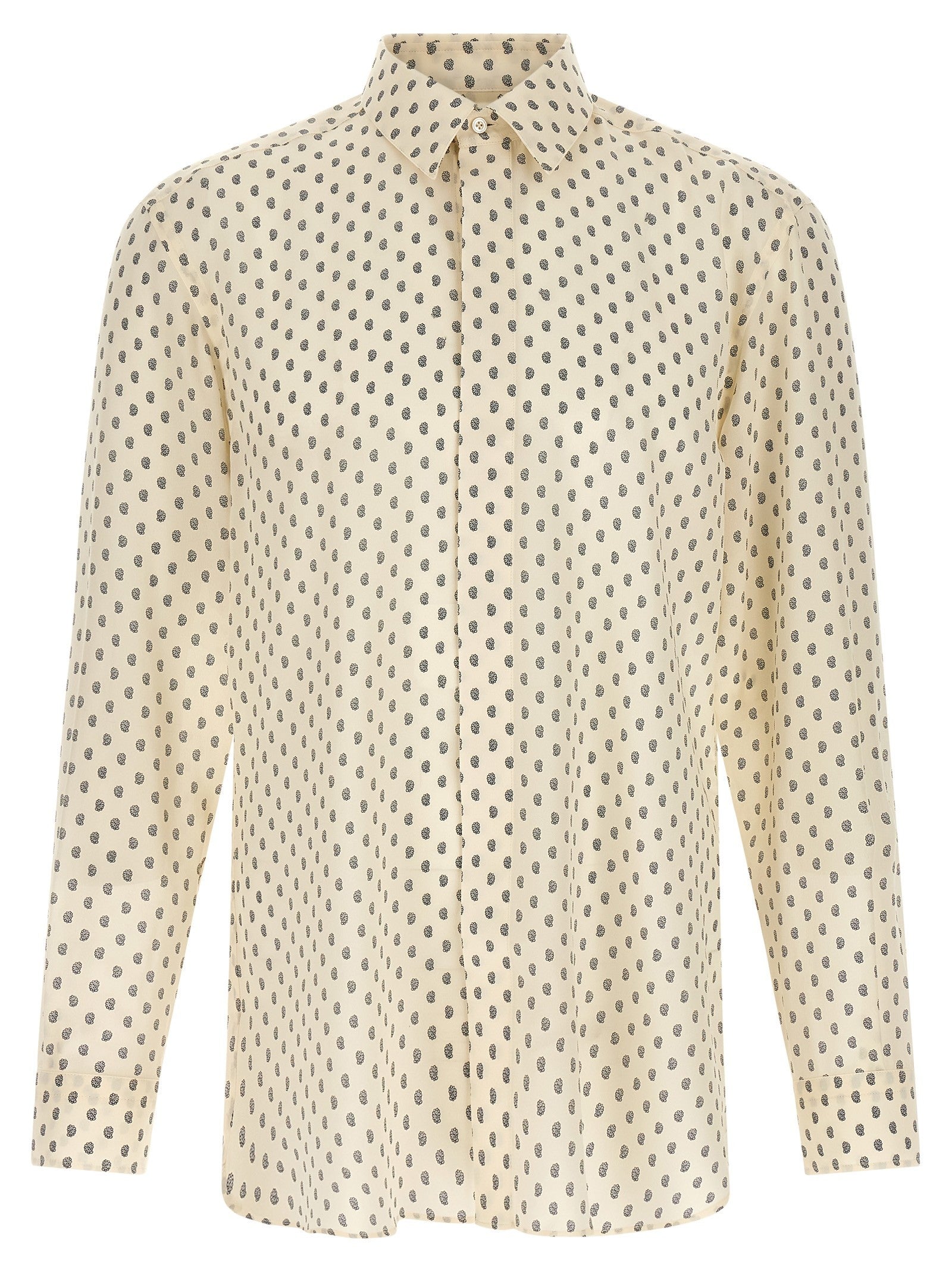 Tom Ford Paisley Print Shirt Beige
