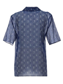 Tory Burch Women's Paisley Print Shirt Blue