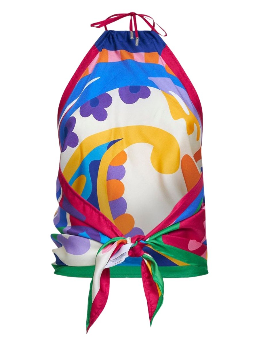 ETRO Women's Paisley Print Silk Top Multicolor