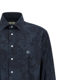 ETRO Paisley Ramage Shirt Blue