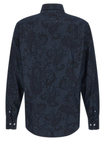 ETRO Paisley Ramage Shirt Blue