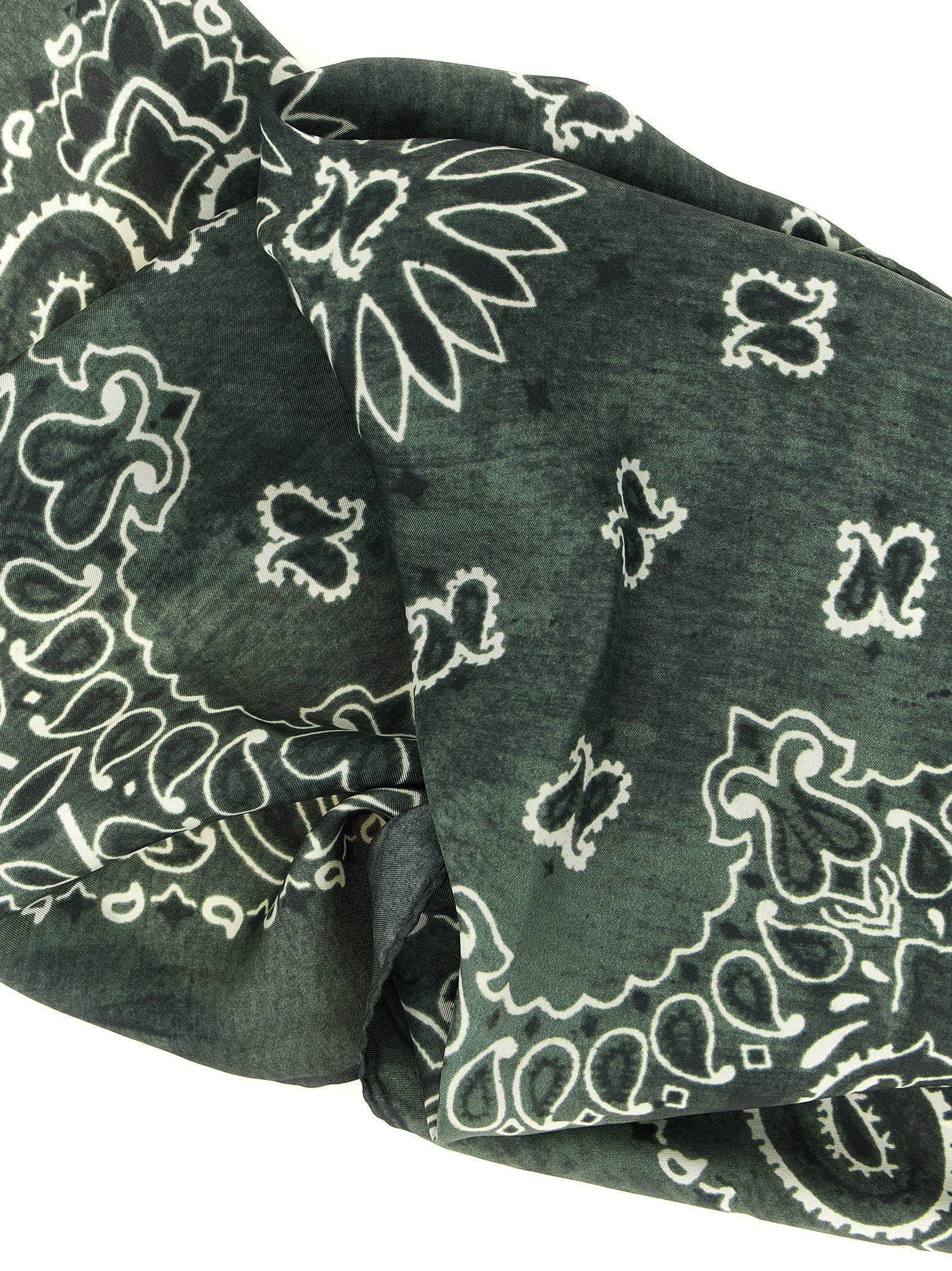 Golden Goose Paisley Scarf Green