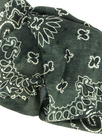 Golden Goose Paisley Scarf Green