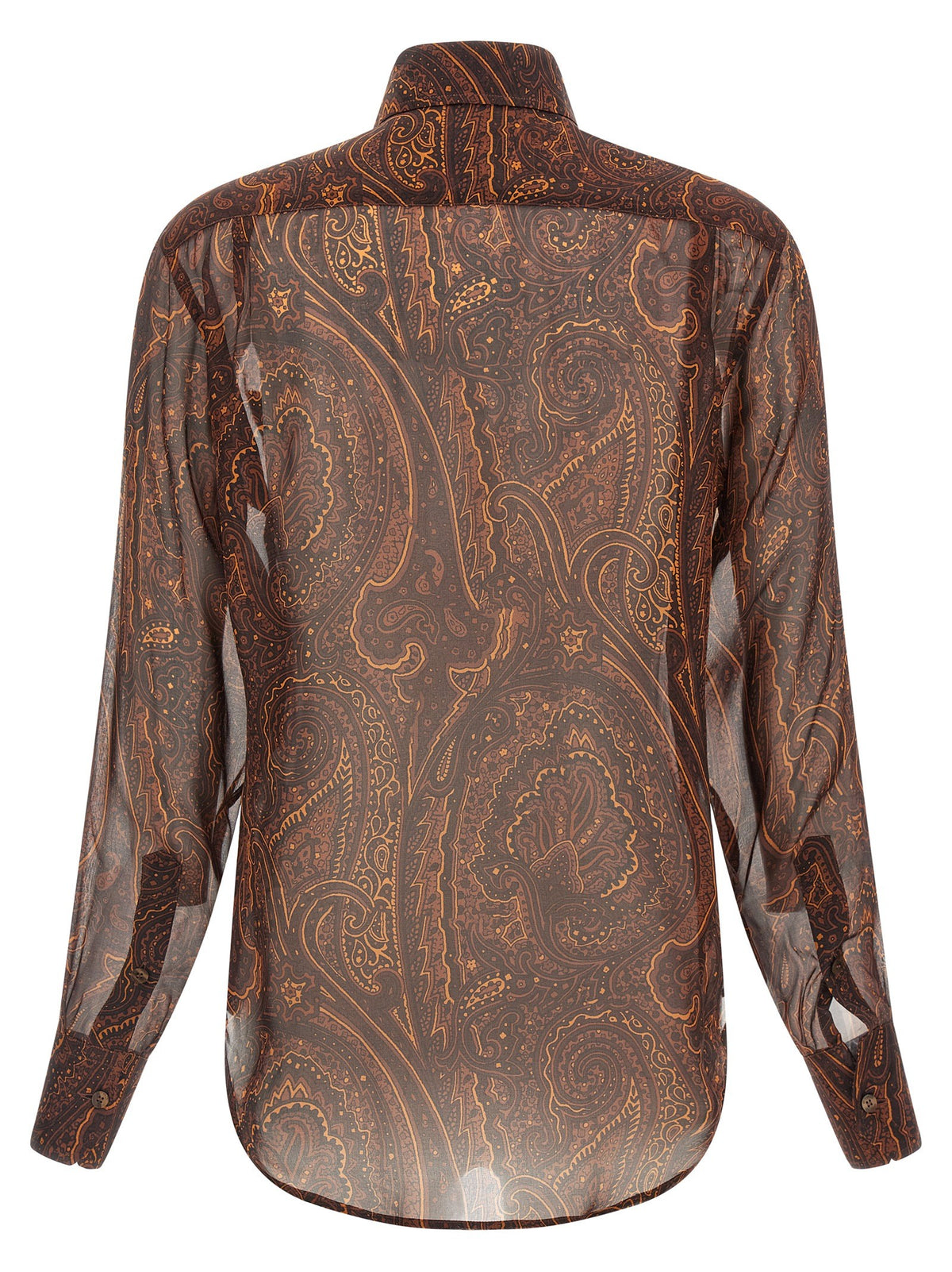 ETRO Paisley Silk Shirt Brown, view 2