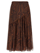ETRO Paisley Skirt Brown, view 2