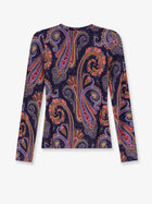 ETRO Women's Paisley Viscose and Wool Shirt Gold, view 2