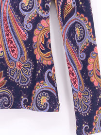 ETRO Women's Paisley Viscose and Wool Shirt Gold, view 3