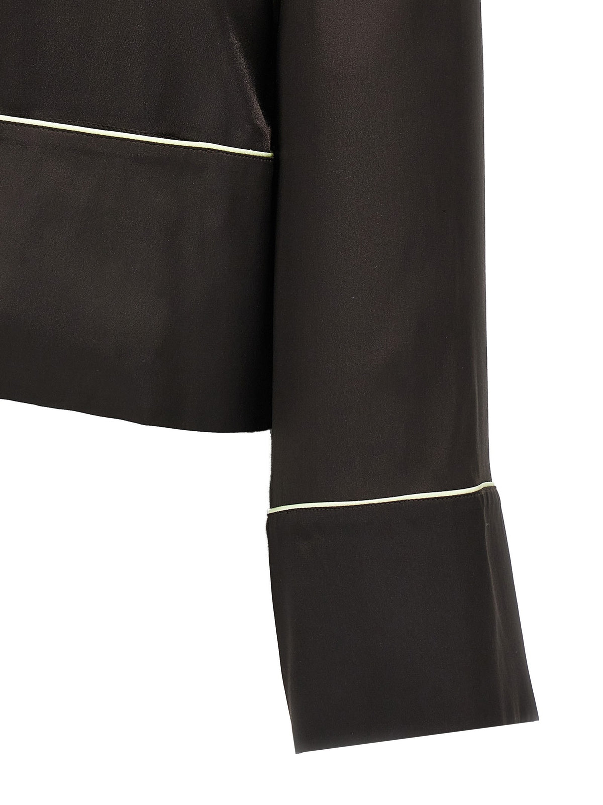 Off-White Pajama Shirt Black, view 4