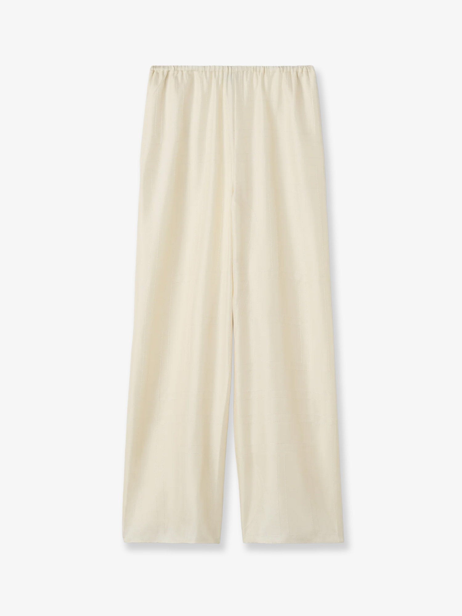 Toteme Women's Pajamas Organic Silk Trousers White