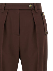 Elisabetta Franchi Palazzo Pants Brown