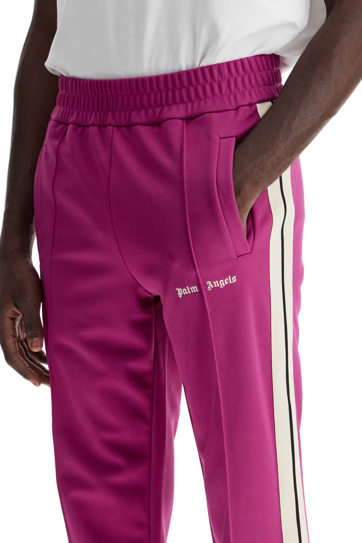 Palm Angels - Palm Angels contrast band joggers with track in - Trousers
