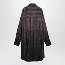 Palm Angels - Palm Angels Checkered chemisier dress with logo - Dresses