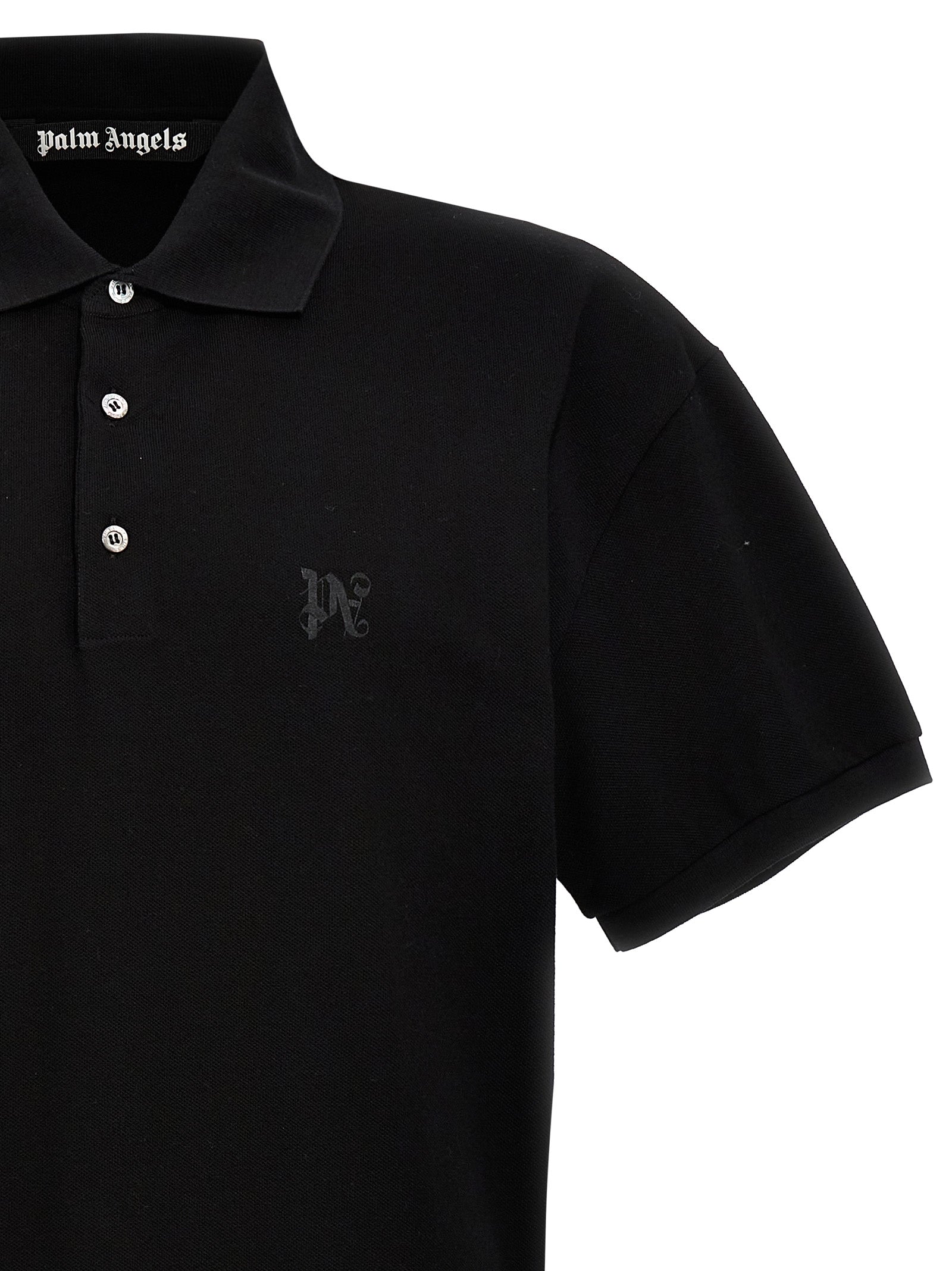 PALM ANGELS - PALM ANGELS - ’Monogram’ polo shirt - Men’s Tops